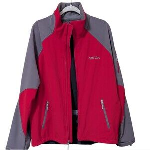 Marmot men's jacket size Large soft shell double full zip fleece Alsek windstop
